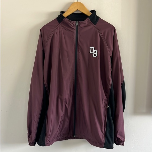 Men's Don Bosco Maroon and Black Jacket - Picture 1 of 4